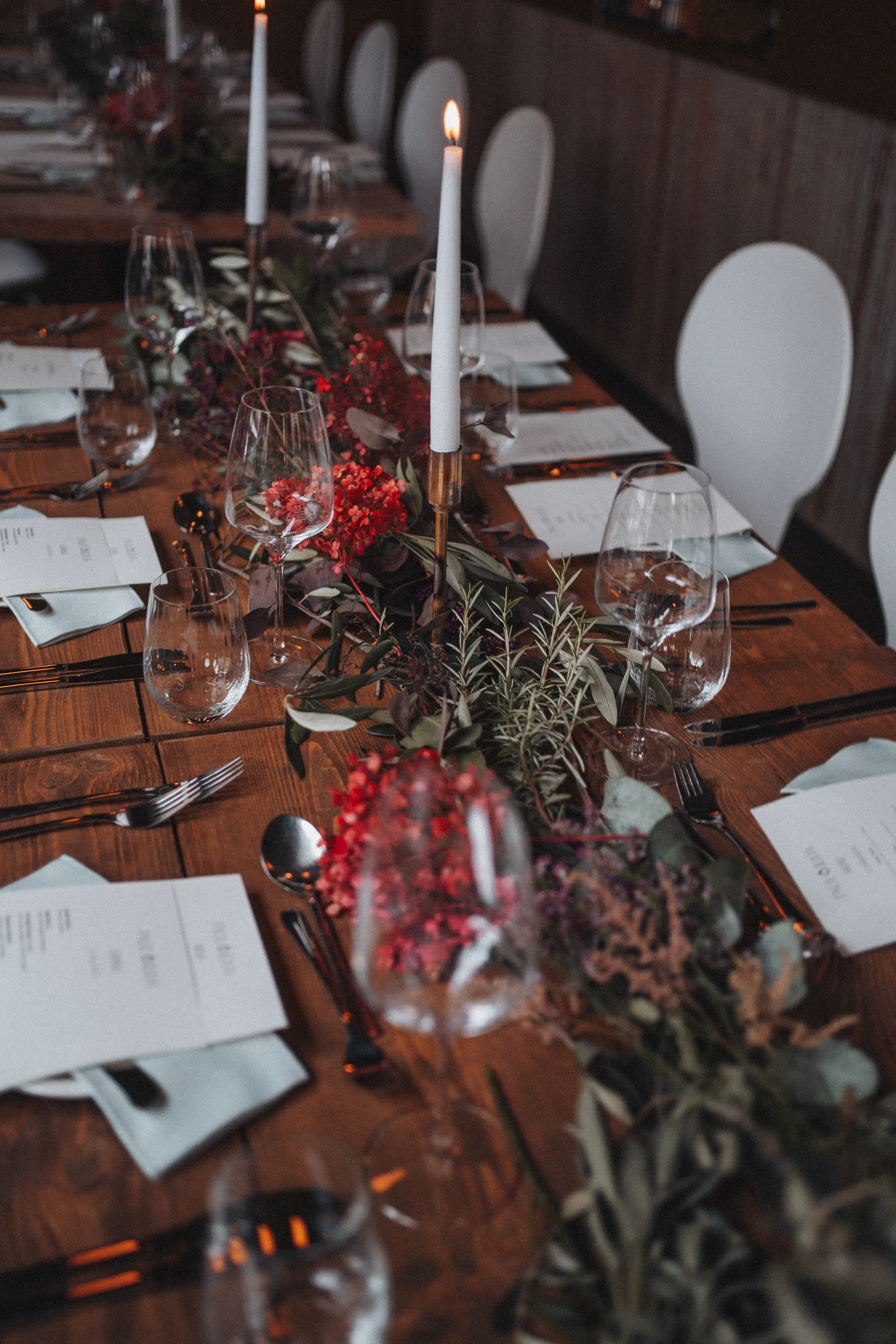 Hochzeitsambiente im Sachte Restaurant im Dortmunder Kreuzviertel. Foto: Feingefühl Mediengestaltung - Lena Weber